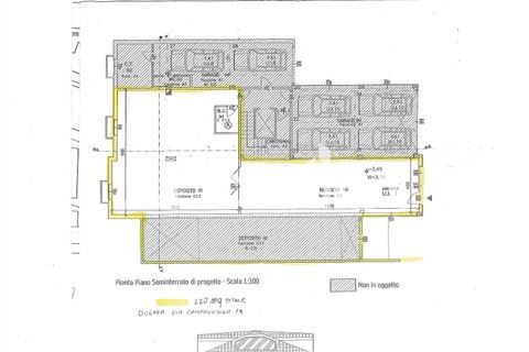 Rif. KS-AF082 - Affittasi negozio con deposito mq. 220 circa al piano terra Dogana