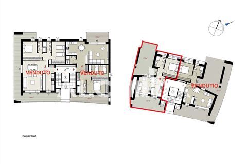 Rif. KS-V265 Appartamento sub "9" classe A+ di 53 mq piano primo Domagnano